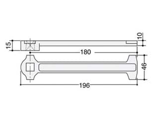 BRACCIO INFERIORE DRITTO PER CHIUDIPORTA A PAVIMENTO- - AC2 (MA0002S0) - 1 pezzi ASSA ABLOY