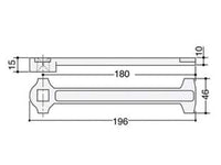 BRACCIO INFERIORE DRITTO PER CHIUDIPORTA A PAVIMENTO- - AC2 (MA0002S0) - 1 pezzi ASSA ABLOY