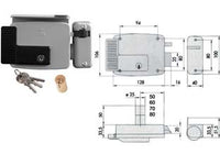 ELETTROSERRATURA PER CANCELLI CON TETTO VERNICIATA 11721 N7- - mm.70 DX (11721701N7) - 1 pezzi CISA