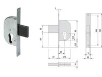 SERRATURA INFILARE PER CANCELLI SOLO CATENACCIO 42122- - mm.30 (42122300) - 2 pezzi CISA