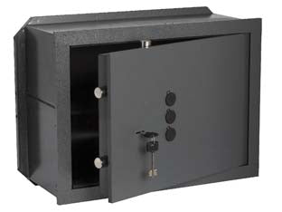 CASSAFORTE DOPPIA MAPPA CON CHIAVE E COMBINAZIONE A 3 POMOLI 82210- - mm.360x150x240h. Kg.15 (82210-30) 2 caten. - 1 pezzi CISA