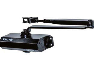 CHIUDIPORTA AEREO MULTIFORZA SERIE 604- - nero, con arresto (6047103044) - 1 pezzi CISA