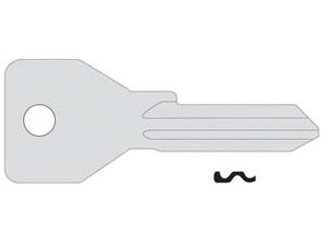 CHIAVE 5 SPINE GRANDI 01070101- - 01070101 (tipo silca CS119) - 10 pezzi CISA