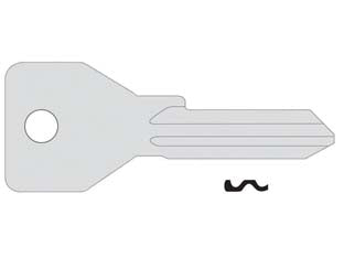 CHIAVE 5 SPINE GRANDI 01070101- - 01070101 (tipo silca CS119) - 10 pezzi CISA