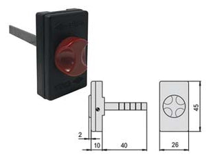 PULSANTE IN NYLON PER SERRATURE ELETTRICHE 06110 15 0- - (06110150) - 1 pezzi CISA