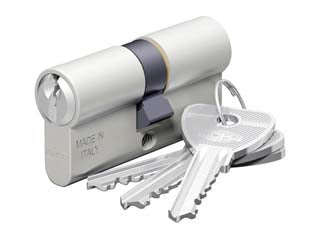 DOPPIO CILINDRO SAGOMATO IN ALLUMINIO 120- - mm.80 decentrato (30x50) (120.30.50) - 1 pezzi OMEC