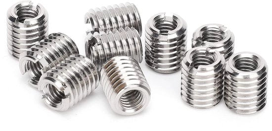 10 Pezzi di Inserimento Chiave - M6 M10 Buitendraad - Acciaio Inossidabile - Accessorio di Riparazione - Adatto per Apparecchiature Meccaniche - Rafforza i tuoi Progetti