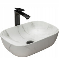 Lavabo Da Appoggio Rea Belinda Marble Mat