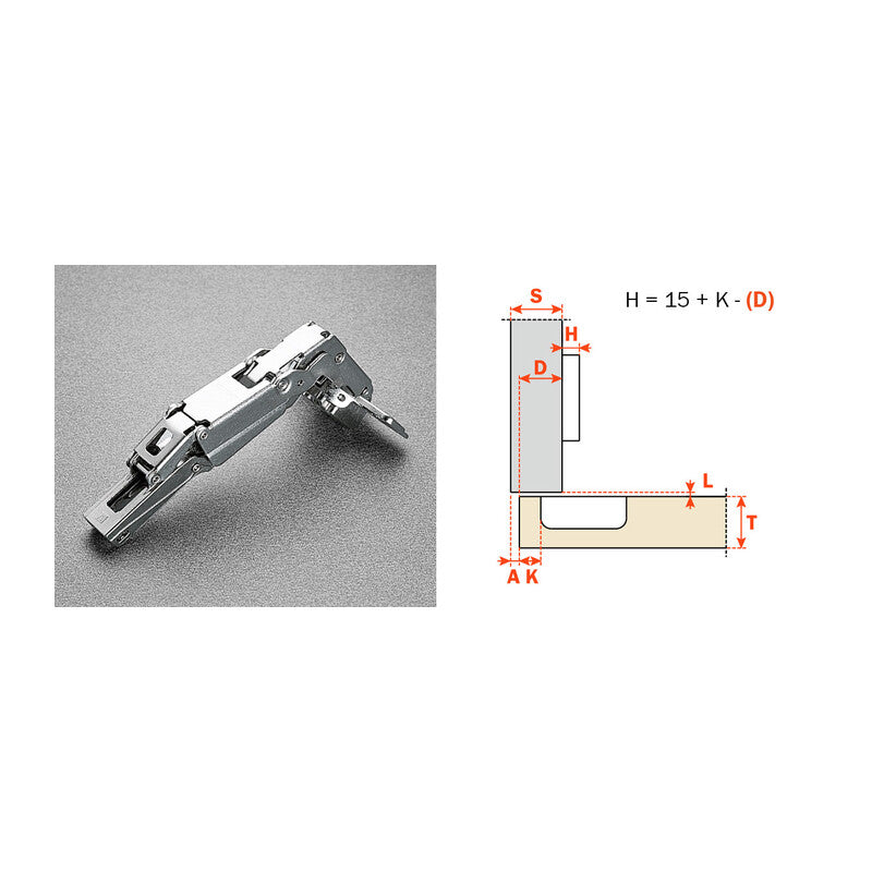 SALICE CERNIERA P/MOBILI C2AFA99 COLLO 0- 50,0 pz