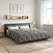 Duvet Estivo Trapuntato Grigio chiaro 200 x 220 cm Microfibra 42025925