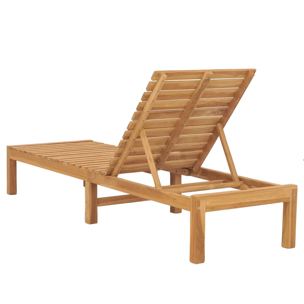 Lettino Prendisole in Legno Massello di Teak 316171