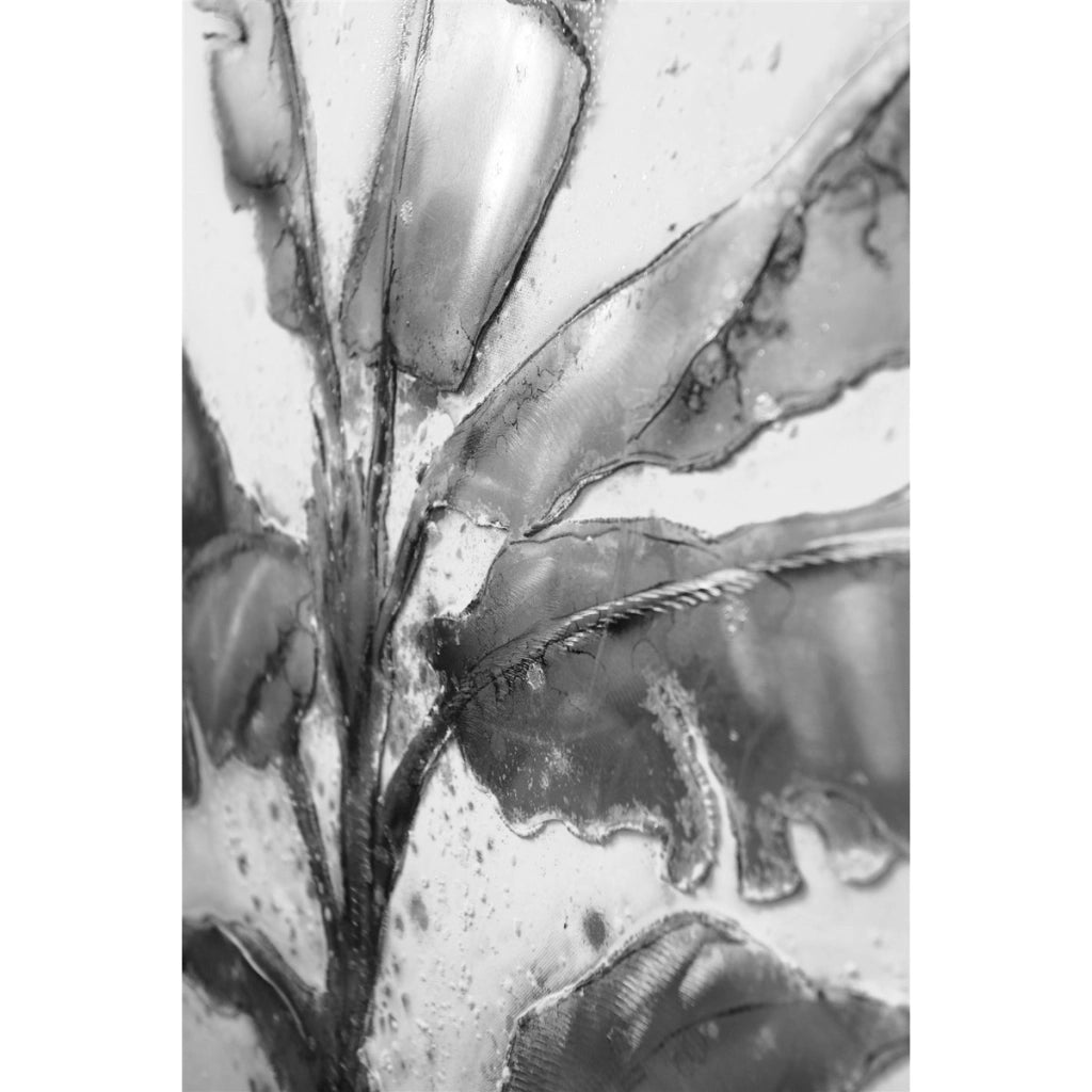Quadro in alluminio Palme II dipinto a mano 80x100 cm