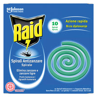 SPIRALI INSETTICIDE cf. 10 pz- 24 confezione  - RAID