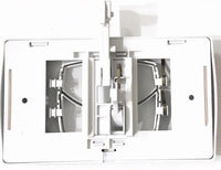 PLACCA DI COMANDO MONOLITH DOPPIO TASTO  BIANCA     KARIBA
