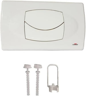 PLACCA DI COMANDO MONOLITH DOPPIO TASTO  BIANCA     KARIBA