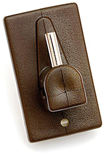 SUPPORTO ADESIVO PER STANGHETTE ALLUNGABILI CF 100 PZ. col. Marrone