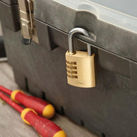 Yale LUCCHETTO DI SICUREZZA CON COMBINAZIONE mm. 32  Corpo ottone - Arco acciaio