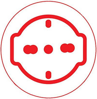 Presa elettrica da muro PolyPool PP6095X Placca incasso bianca pulsante e Schuko