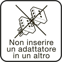 Presa elettrica da muro PolyPool PP6095X Placca incasso bianca pulsante e Schuko