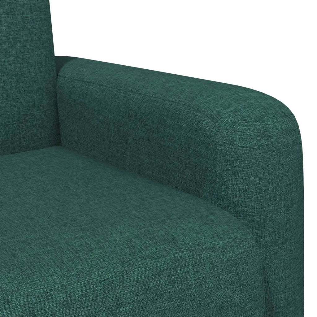 Divano Sedia-Poltrona Verde Scuro Tessuto 302789