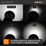 set a nido d'ape per riflettori standard - Set di 3 pezzi per luce direzionale