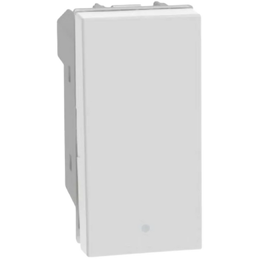 bticino serie matixgo deviatore assiale unipolare illuminabile 10ax 250vac *** colore bianco, confezione 1