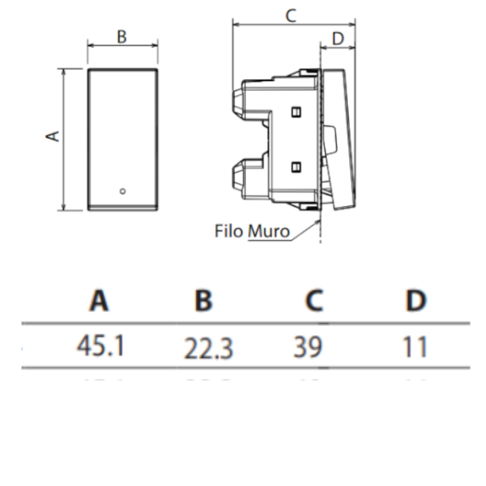 bticino serie matixgo deviatore assiale unipolare illuminabile 10ax 250vac *** colore bianco, confezione 1