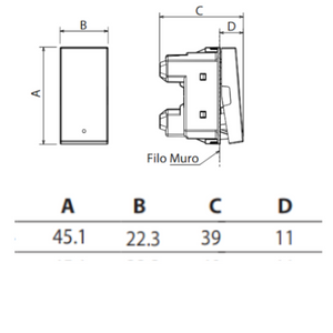 bticino serie matixgo deviatore assiale unipolare illuminabile 10ax 250vac *** colore bianco, confezione 1