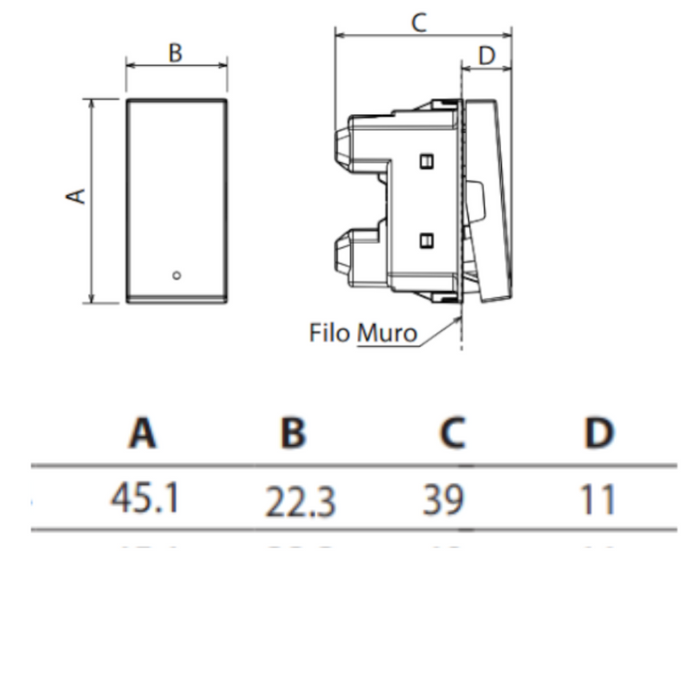 bticino serie matixgo deviatore assiale unipolare illuminabile 10ax 250vac *** colore bianco, confezione 1