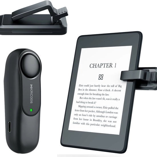 Compatibile con Kindle Paperwhite, iPad, tablet e lettore elettronico, bookmark, telecomando Bluetooth, lettore, telecomando portatile, telecomando RF, dispositivo di bookmarking