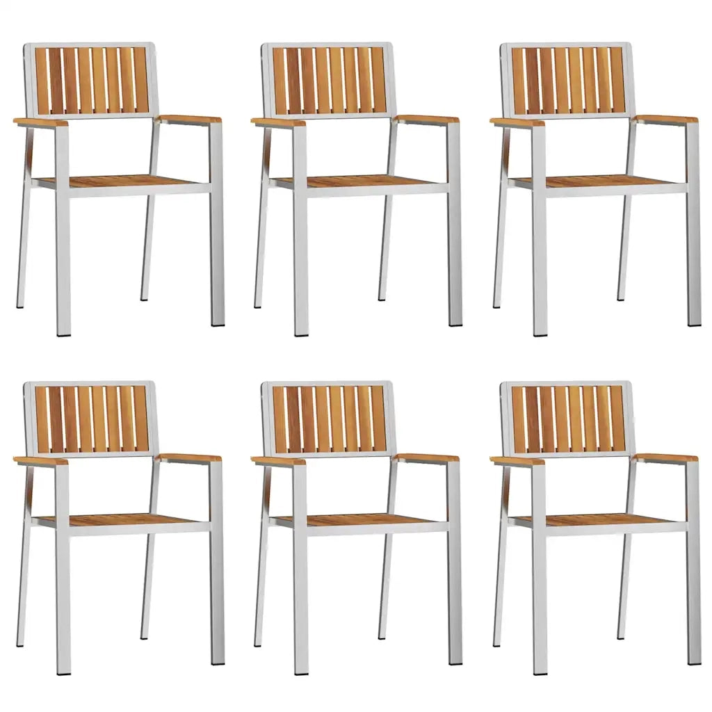 Set da pranzo per esterni 7 pcs Legno di Acacia Massello 3334795