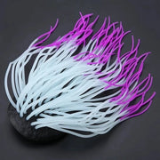 Anemoni artificiali in silicone, simili a coralli, adatte per decorazione acquario (viola).