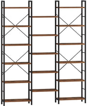 Cassettiere - Libreria - Armadio - Metallo/Legno - 24 x 152 x 186 cm - 18 Ripiani - Armadio a Scompiglio - Divisorio - Camera da Letto - Salotto - Ufficio