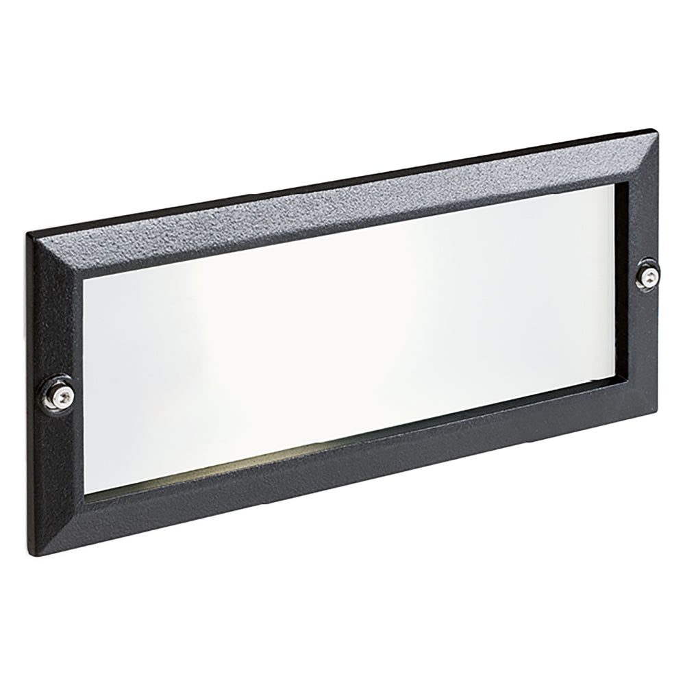 SEGNAPASSO INCASSO RETTANGOLARE APERTO 'ESCAPE' E27 - 10 W - bianco  - SOVIL