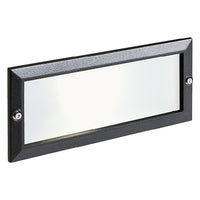 SEGNA PASSO INCASSO RETTANGOLARE APERTO 'ESCAPE' E27 - 10 W - nero  - SOVIL