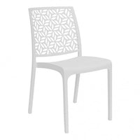 SEDIA IN POLIPROPILENE 'NINFA' bianco  - BICA