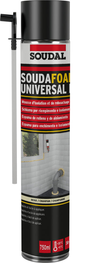 Soudal SCHIUMA POLIURETANICA UNIVERSALE MANUALE ml. 750 12.00 pz