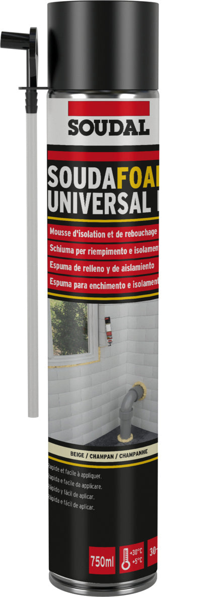 Soudal SCHIUMA POLIURETANICA UNIVERSALE MANUALE ml. 750 12.00 pz