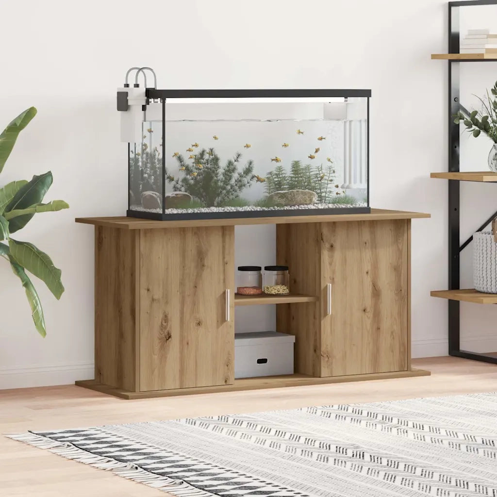 Supporto Acquario 121x41x58 cm Multistrato Rovere Artigianale
