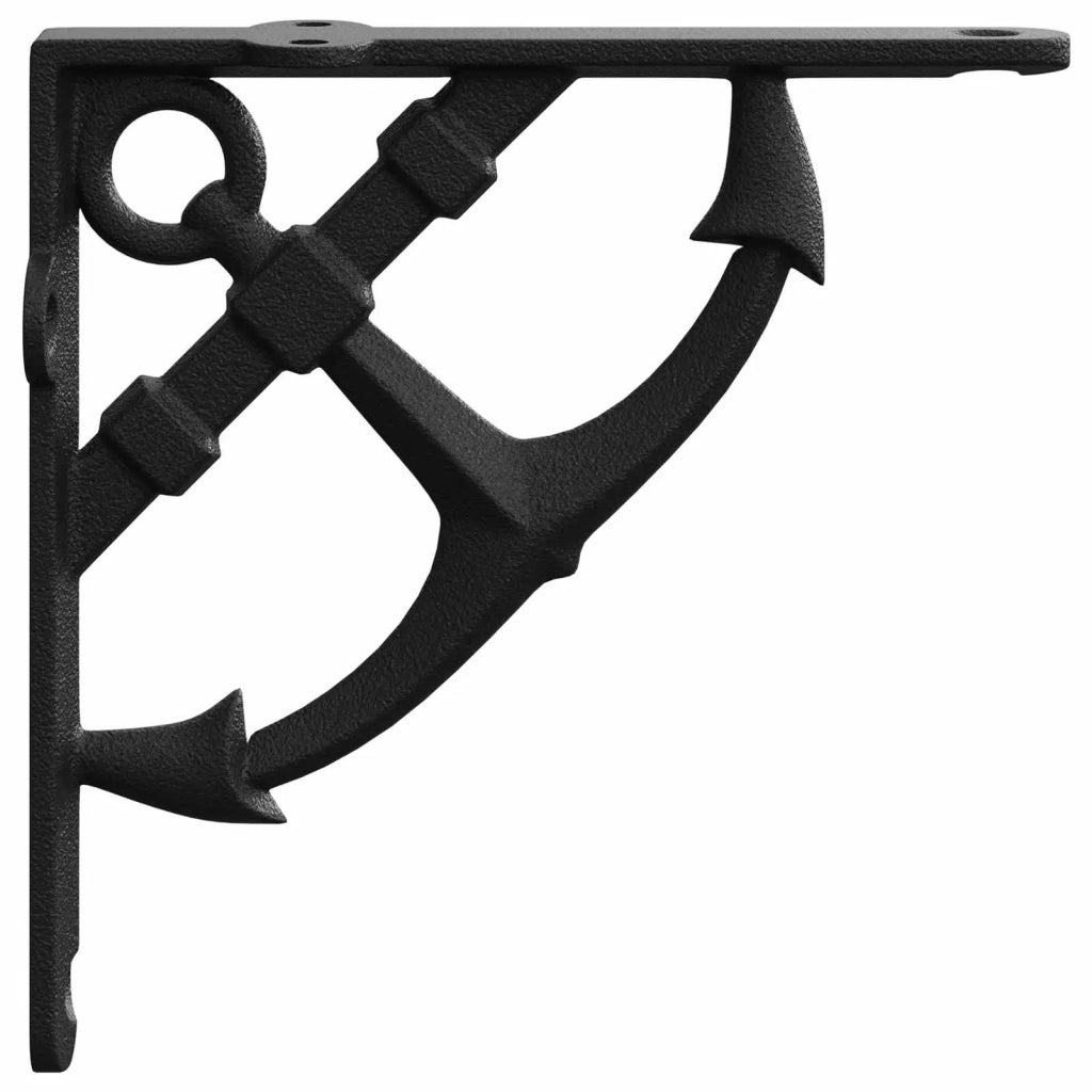 Supporti per mensole da parete 12 pz Nero 10 x 10 x 3 cm 42038902
