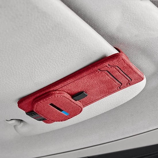 Sostituto di occhiali universale - resistenti alle graffi - per auto - per furgoni - per camper - colore rosso - sostituto di occhiali