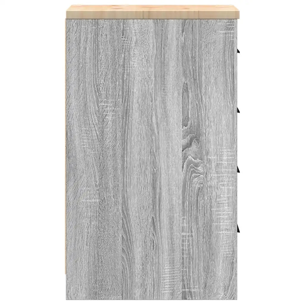 Armadietto da Garage Grigio Sonoma 30x51x85 cm CFW4090134