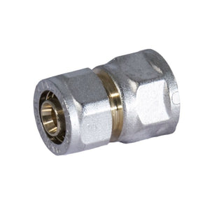 RACCORDO DIRITTO FEMMINA A STRINGERE A CORPO UNICO PER TUBO MULTISTRATO MODELLO 702FP - 1 Ø26  - APE