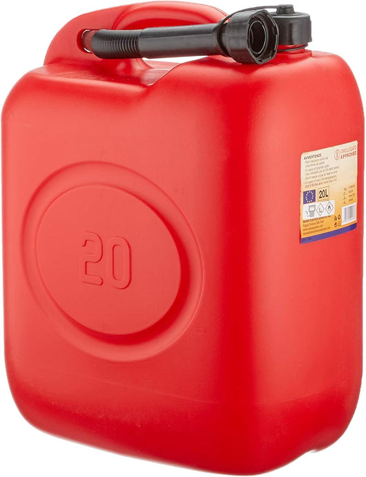 Tanica in plastica rossa per carburanti da 20 lt