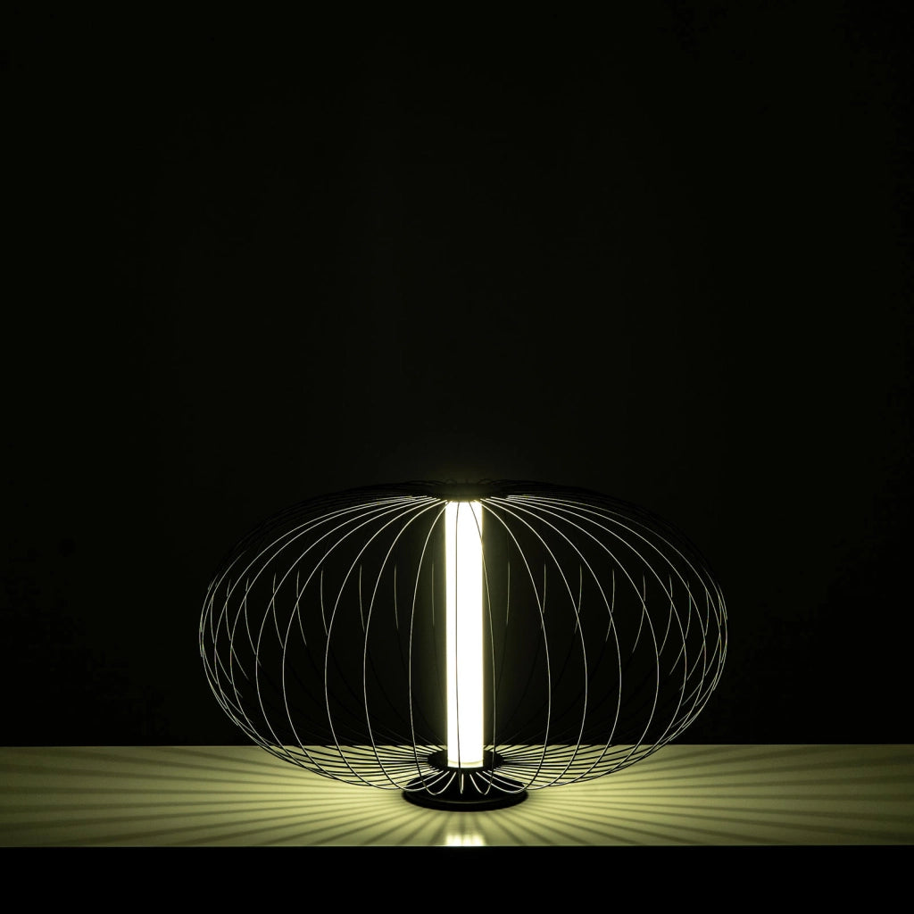 Mizar - Lampada da Tavolo a LED in Acciaio Bianco
