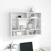 Scaffale a Parete Bianco 75x16x55 cm in in Multistrato 803002