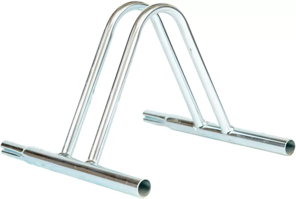 Rastrelliera Portabici in Ferro Zincato, Modulare, Porta Bicicletta Da Giardino e Da interni, Componibile Per Più Moduli (1 modulo)