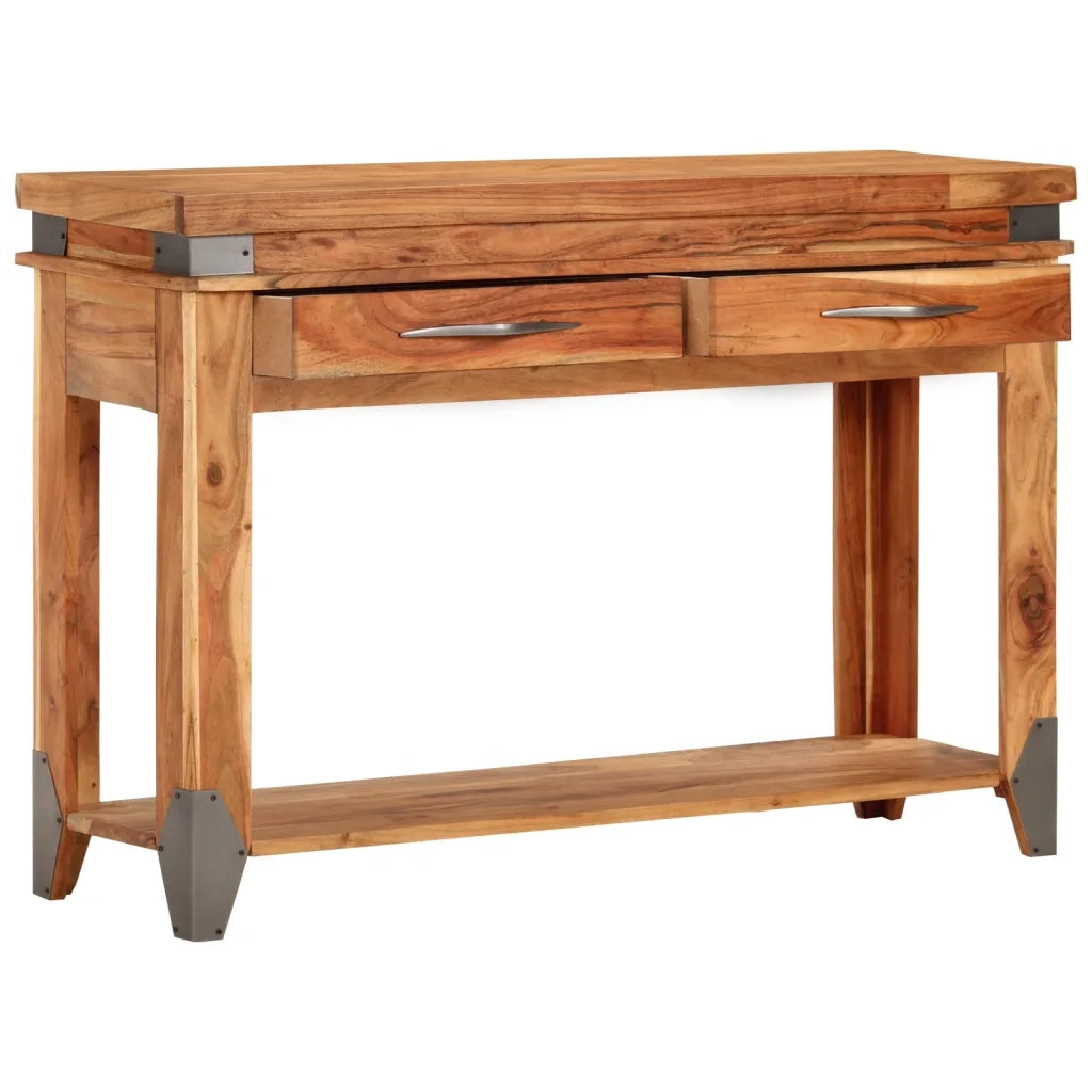 Tavolo Consolle | Tavolo d'Ingresso 110x34x74 cm in Legno Massello di Acacia
