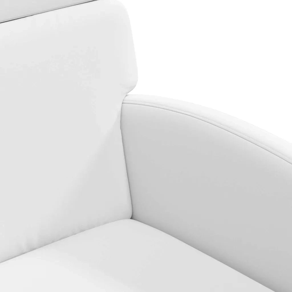 Sedie da Pranzo con Ruote 2 pcs Bianco 58 x 65 x 98 cm 42017891