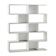 Libreria modulare 5 piani 150x37x178H cm in kit colore Ossido bianco